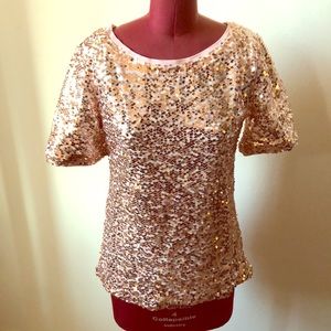 Pink Sequin Tee